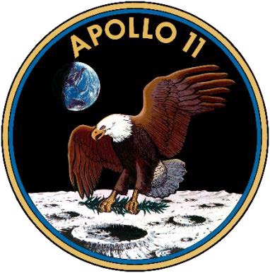 Apollo 11 mission patch.